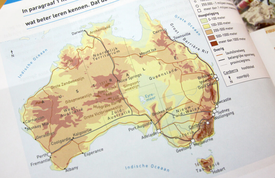 thematische kaart Australie