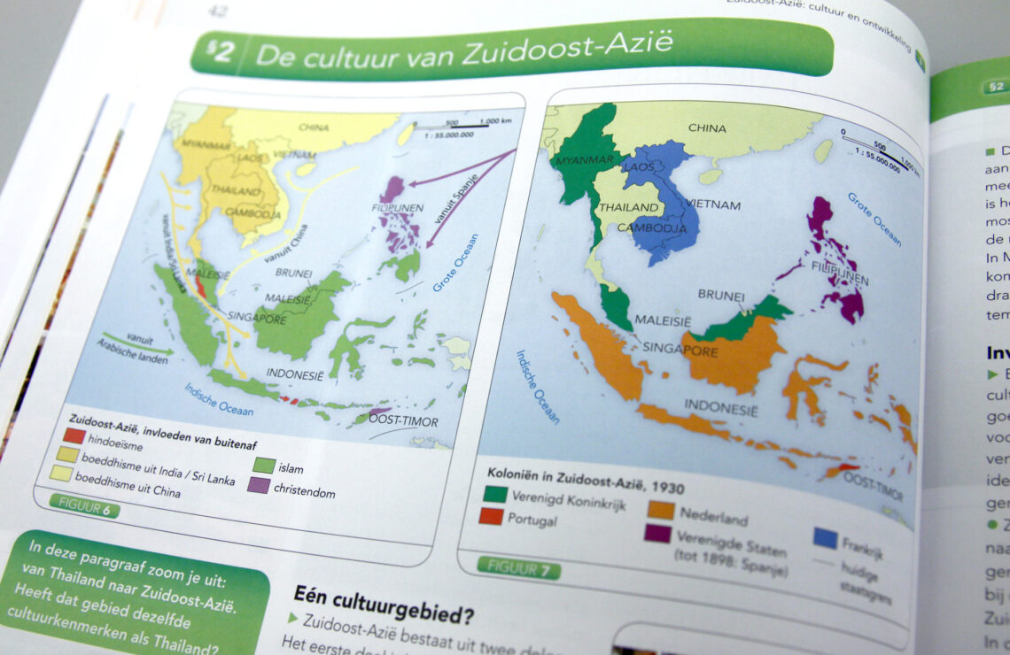 thematische kaarten Zuid-Oost Azië